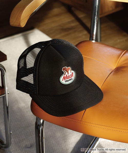 MACK TRUCKS MESH CAP トラッカーキャップ 刺繍 ブルドック アメリカ