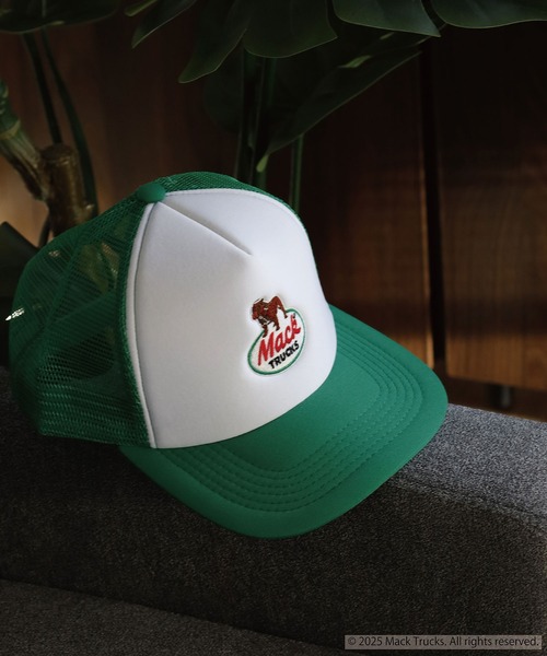 MACK TRUCKS MESH CAP トラッカーキャップ 刺繍 ブルドック アメリカ