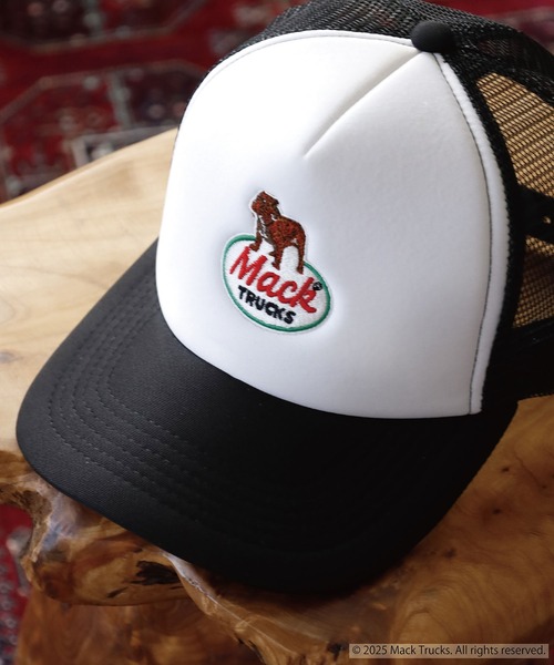 MACK TRUCKS MESH CAP トラッカーキャップ 刺繍 ブルドック アメリカ