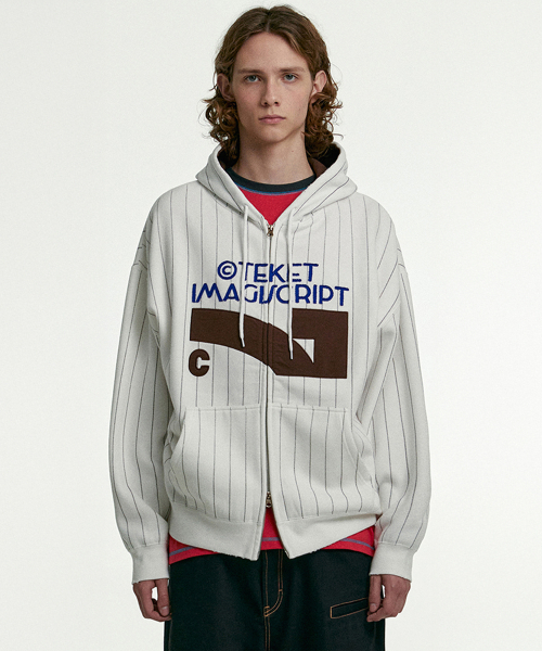 Litmemo Zip-Up Hoodie White