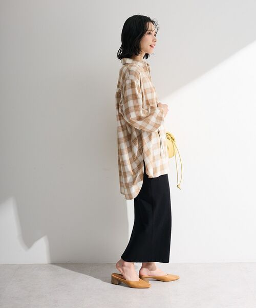 Green Parks(グリーンパークス)の「【しゃれシャツ】イージーケアシャーリングシャツ(シャツ/ブラウス・レディース・ブラック/サックスブルー/オフホワイト/ベージュ・FREE)」の20枚目の写真