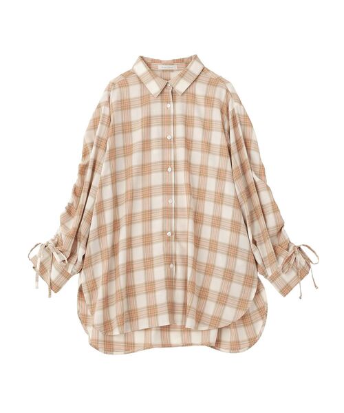 Green Parks(グリーンパークス)の「【しゃれシャツ】イージーケアシャーリングシャツ(シャツ/ブラウス・レディース・ブラック/サックスブルー/オフホワイト/ベージュ・FREE)」の5枚目の写真