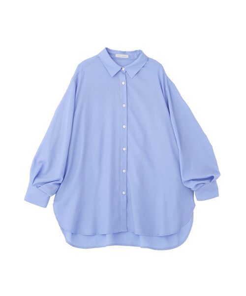 Green Parks(グリーンパークス)の「【しゃれシャツ】イージーケアシャーリングシャツ(シャツ/ブラウス・レディース・ブラック/サックスブルー/オフホワイト/ベージュ・FREE)」の6枚目の写真