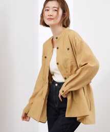 grove | 【貴島明日香さん着用/体型カバー】洗えるシアーサファリシャツジャケット(シャツ/ブラウス)