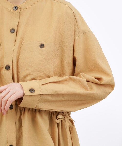 定価26400円❤️新品❤️BALLSEY コットンノースリーブサファリブラウス Ballsey（ボールジィ） ブラウス シャツ グリッドカットジャカード