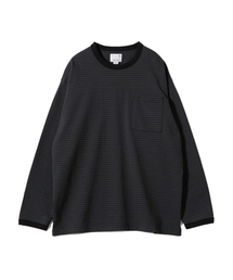 Powell Long Sleeve Stripe T-shirt Charcoal