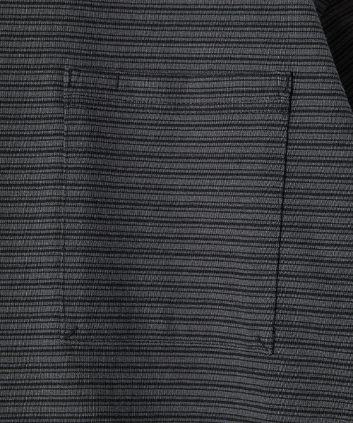 HORLISUN(ホーリーサン)の「Powell Long Sleeve Stripe T-shirt Charcoal(Tシャツ/カットソー・メンズ・その他・SMALL/LARGE/MEDIUM)」の4枚目の写真