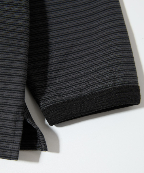 HORLISUN(ホーリーサン)の「Powell Long Sleeve Stripe T-shirt Charcoal(Tシャツ/カットソー・メンズ・その他・SMALL/LARGE/MEDIUM)」の5枚目の写真