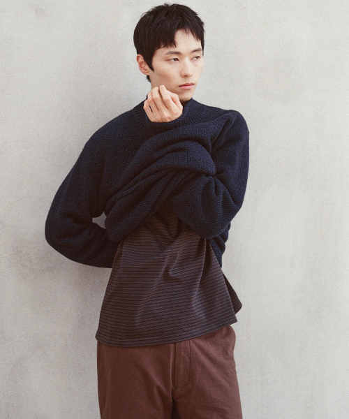 HORLISUN(ホーリーサン)の「Powell Long Sleeve Stripe T-shirt Charcoal(Tシャツ/カットソー・メンズ・その他・SMALL/LARGE/MEDIUM)」の10枚目の写真