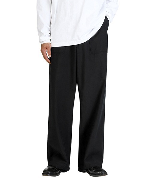 CIOTA（シオタ）の「CIOTA / シオタ：Baker Pants (Baggy) (One Wash)：PTLM-165-CRBS[STD]（デニムパンツ・メンズ・ブラック/ダークオリーブ・4）」の8枚目の写真