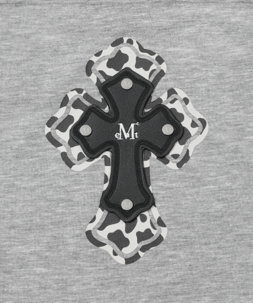 MUCENT(ムセント)の「マノバッグクロスレザーパッチスリーブレスナシ(2カラー)(Tシャツ/カットソー・レディース・グレー/ブラック・FREE)」の13枚目の写真