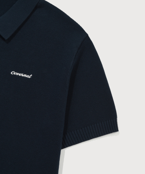 COVERNAT（カバーナット）の「ウィメンズカラー ハーフニット ネイビー（ニット/セーター・レディース・その他・WS/WM）」の3枚目の写真