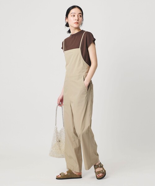 THOUSAND MILE(サウザンドマイル)の「【別注】<THOUSAND MILE>キャミソール サロペット はっ水 UVカット(サロペット/オーバーオール・レディース・ブラック/ベージュ・FREE)」の4枚目の写真