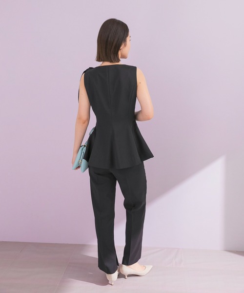 URBAN RESEARCH ROSSO WOMEN（アーバンリサーチ　ロッソ）の「リボンデザイン2WAYジレセットアップ（セットアップ・レディース・チャコールグレー/ブラック・38/36）」の16枚目の写真