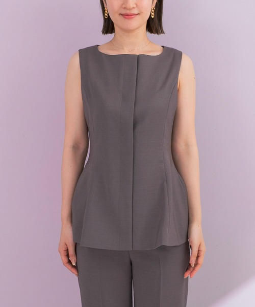 URBAN RESEARCH ROSSO WOMEN（アーバンリサーチ　ロッソ）の「リボンデザイン2WAYジレセットアップ（セットアップ・レディース・チャコールグレー/ブラック・38/36）」の19枚目の写真