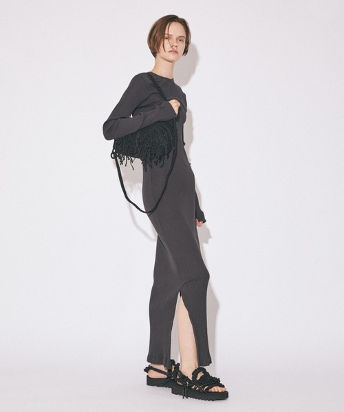 beautiful people（ビューティフルピープル）の「over engineeringjute shoulder bag（ショルダーバッグ・レディース・ブラック・FREE）」の5枚目の写真