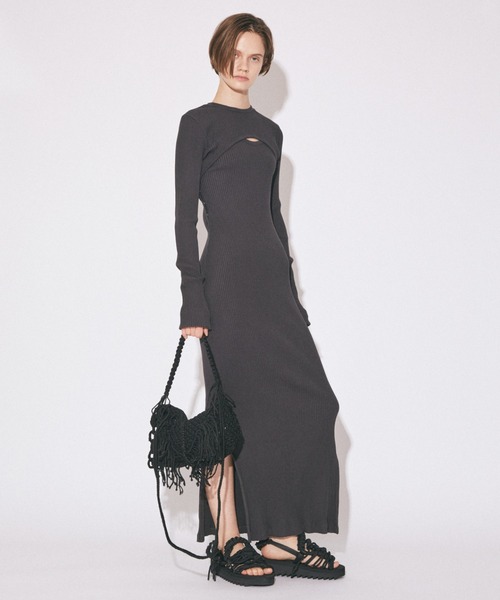 beautiful people（ビューティフルピープル）の「over engineeringjute shoulder bag（ショルダーバッグ・レディース・ブラック・FREE）」の6枚目の写真