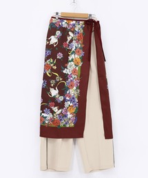 iS ScoLar（イズスカラー）の「561227：スカーフ柄巻きスカート付きパンツ（その他パンツ）」