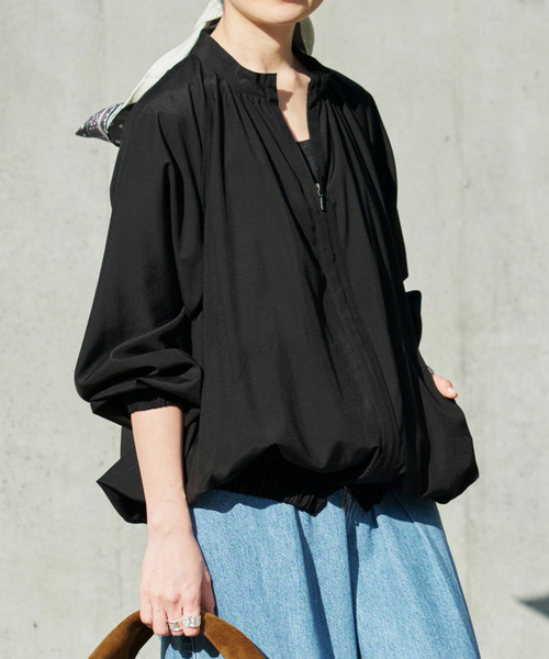 VERMEIL par iena（ヴェルメイユパーイエナ）の「Sheer Volume ブルゾン（その他アウター・レディース・ホワイト/ブラック・FREE）」の6枚目の写真