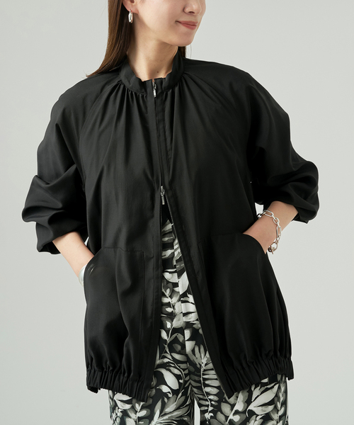 VERMEIL par iena（ヴェルメイユパーイエナ）の「Sheer Volume ブルゾン（その他アウター・レディース・ホワイト/ブラック・FREE）」の10枚目の写真