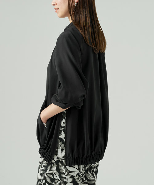 VERMEIL par iena（ヴェルメイユパーイエナ）の「Sheer Volume ブルゾン（その他アウター・レディース・ホワイト/ブラック・FREE）」の11枚目の写真