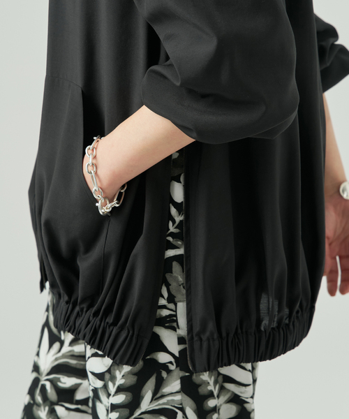 VERMEIL par iena（ヴェルメイユパーイエナ）の「Sheer Volume ブルゾン（その他アウター・レディース・ホワイト/ブラック・FREE）」の12枚目の写真