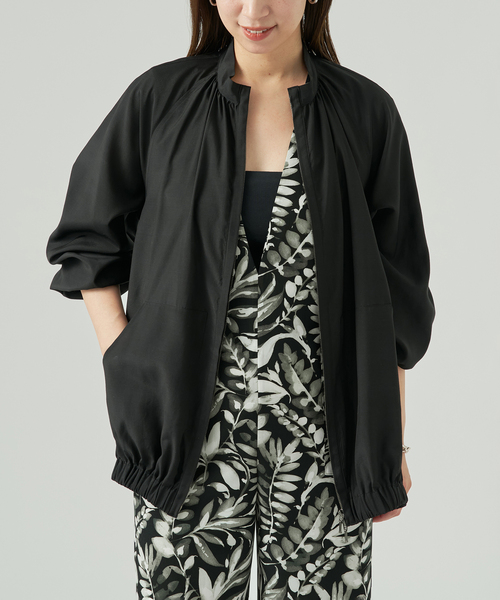 VERMEIL par iena（ヴェルメイユパーイエナ）の「Sheer Volume ブルゾン（その他アウター・レディース・ホワイト/ブラック・FREE）」の14枚目の写真