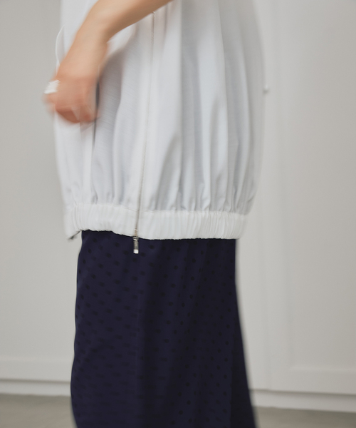 VERMEIL par iena（ヴェルメイユパーイエナ）の「Sheer Volume ブルゾン（その他アウター・レディース・ホワイト/ブラック・FREE）」の17枚目の写真