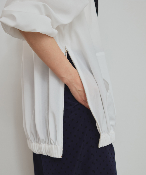 VERMEIL par iena（ヴェルメイユパーイエナ）の「Sheer Volume ブルゾン（その他アウター・レディース・ホワイト/ブラック・FREE）」の19枚目の写真