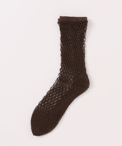 babaco（ババコ）の「babaco Fishnet Socks（ソックス/靴下・レディース・ライトブルー/ベージュ/ライトグレー/ダークブラウン/ライトグリーン・FREE）」の3枚目の写真