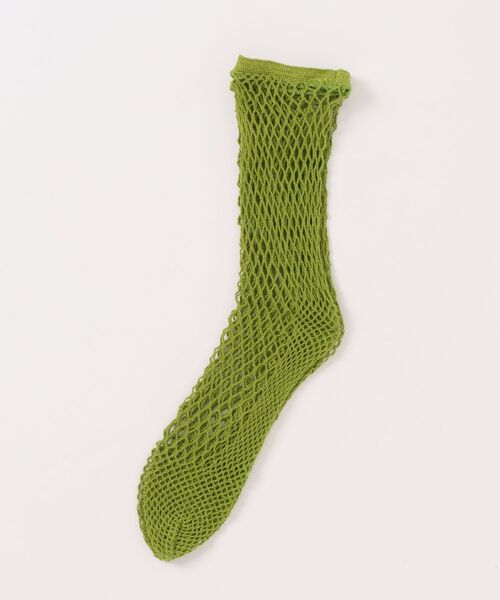 babaco（ババコ）の「babaco Fishnet Socks（ソックス/靴下・レディース・ライトブルー/ベージュ/ライトグレー/ダークブラウン/ライトグリーン・FREE）」の4枚目の写真