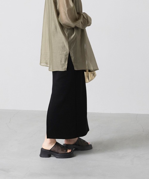 menue(メヌエ)の「シアーチュール 厚底サンダル(サンダル・レディース・ブラック・L/M/S/LL)」の2枚目の写真