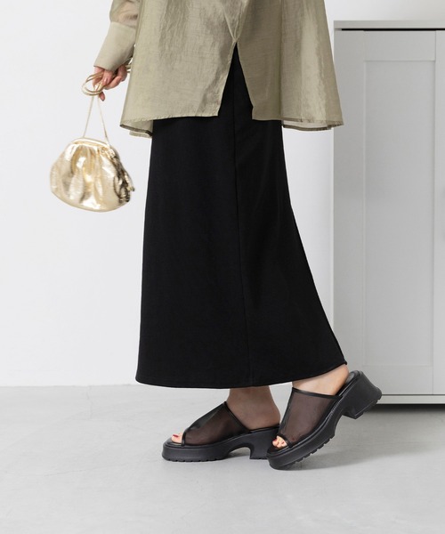menue(メヌエ)の「シアーチュール 厚底サンダル(サンダル・レディース・ブラック・L/M/S/LL)」の10枚目の写真