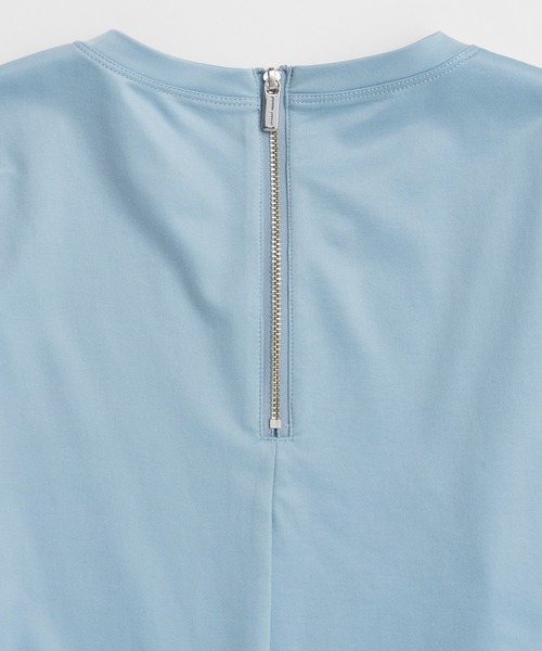 MAISON SPECIAL(メゾンスペシャル)の「Fringe Cupra Jersey T-Shirt/フリンジキュプラジャージTシャツ(Tシャツ/カットソー・レディース・ブルー/アイボリー/ブラック・FREE)」の20枚目の写真