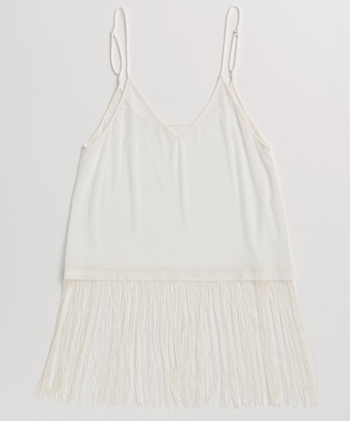 MAISON SPECIAL(メゾンスペシャル)の「Fringe Cupra Jersey T-Shirt/フリンジキュプラジャージTシャツ(Tシャツ/カットソー・レディース・ブルー/アイボリー/ブラック・FREE)」の22枚目の写真