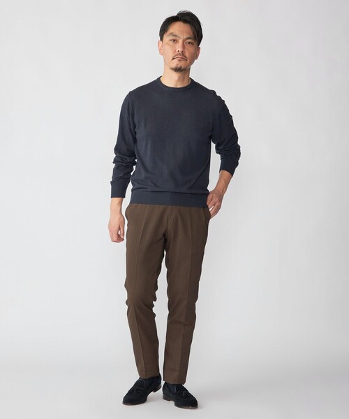 SHIPS(シップス)の「SHIPS:〈FUNCTION/手洗い可能〉ラミー ブレンド スラックス(セットアップ対応)(スラックス・メンズ・ブラウン/ネイビー/ダークグレー/ベージュ・44/46/48/50)」の15枚目の写真