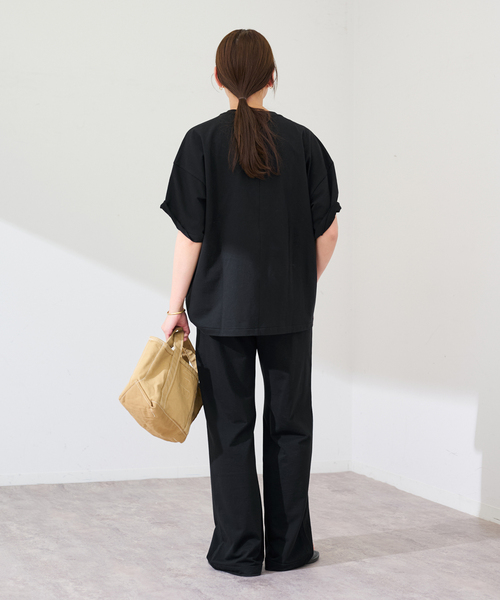 FRAMeWORK（フレームワーク）の「コンパクトインレーパンツ（スウェットパンツ・レディース・ブラック/チャコールグレー・38/36）」の16枚目の写真