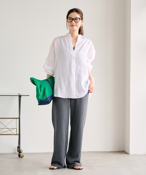 FRAMeWORK（フレームワーク）の「コンパクトインレーパンツ（スウェットパンツ・レディース・ブラック/チャコールグレー・38/36）」の21枚目の写真