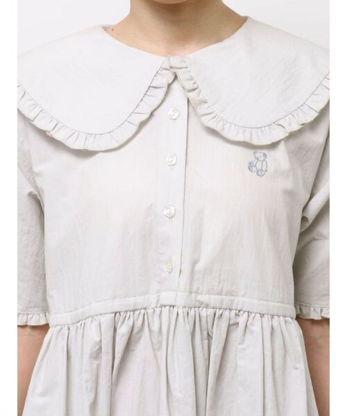 merry jenny(メリージェニー)の「bear刺繍シャツワンピース(ワンピース・レディース・ライトグレー/ネイビー・FREE)」の19枚目の写真
