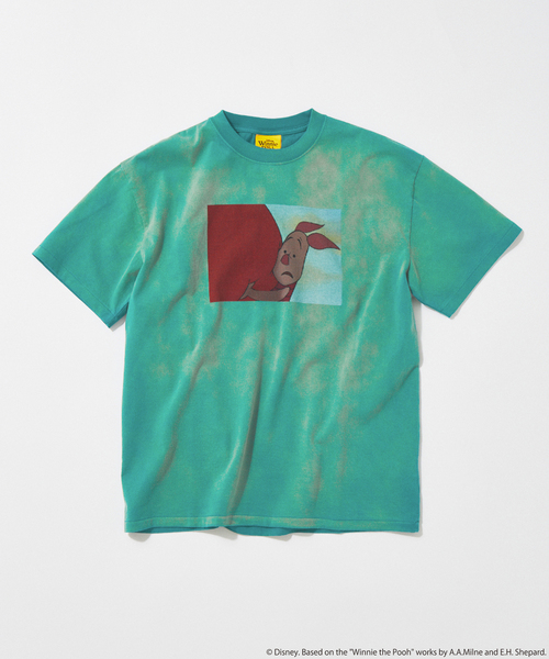 JOURNAL STANDARD(ジャーナルスタンダード)の「クマのプーさん プリントTシャツ(Tシャツ/カットソー・メンズ・マスタード/ホワイト/ブラック系その他/アーミー・MEDIUM/LARGE)」の4枚目の写真