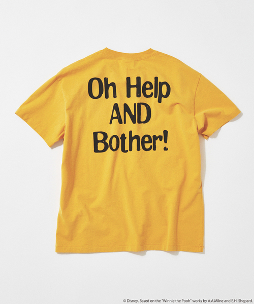 JOURNAL STANDARD(ジャーナルスタンダード)の「クマのプーさん プリントTシャツ(Tシャツ/カットソー・メンズ・マスタード/ホワイト/ブラック系その他/アーミー・MEDIUM/LARGE)」の9枚目の写真