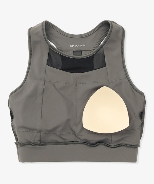 Hurley (ハーレー)の「Hurley/ハーレー タンクトップ スポーツブラ スポブラ カップ付き UVカット 耐塩素 水陸両用 セットアップ対応 WASB261002 UT(タンクトップ・レディース・ブラック/カーキ・M/S)」の9枚目の写真