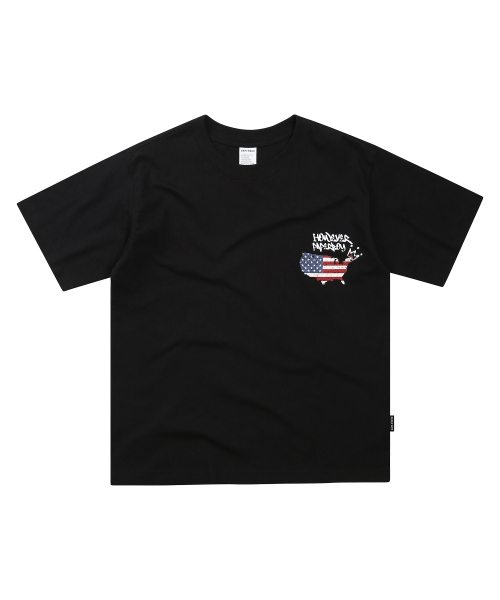 PAPERBOY(ペーパーボーイ)の「USAヴィンテージ半袖Tシャツ-ブラック(Tシャツ/カットソー・レディース・その他・SMALL/MEDIUM/X-LARGE)」の1枚目の写真