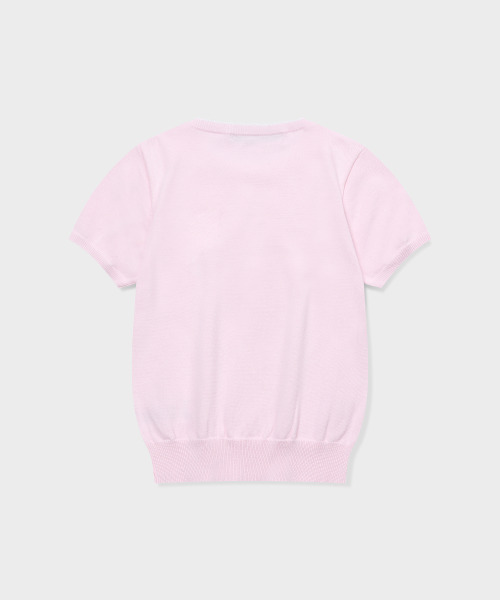 GRUNDEN（グルンデン）の「COOL COTTON KNIT TOP (BABY PINK)（ニット/セーター・レディース・その他・OS）」の2枚目の写真