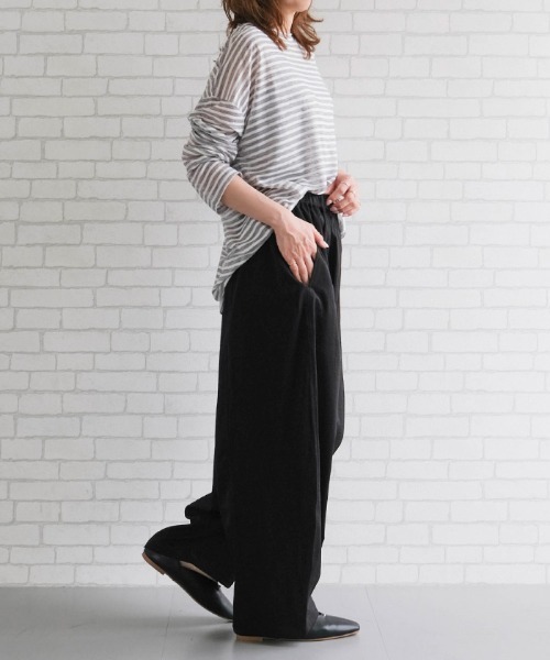 aquagarage(アクアガレージ)の「バレルレッグパンツ(その他パンツ・レディース・ブラック/アイボリー/チャコール・L/M)」の19枚目の写真