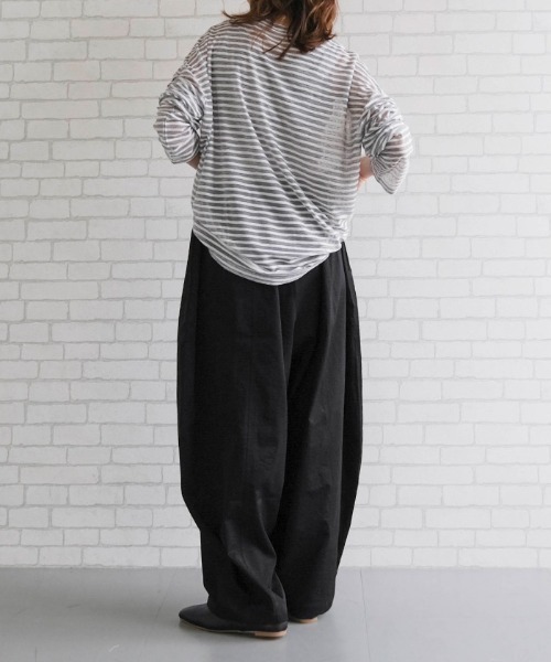 aquagarage(アクアガレージ)の「バレルレッグパンツ(その他パンツ・レディース・ブラック/アイボリー/チャコール・L/M)」の18枚目の写真