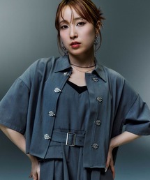 メタルパーツチャイナシャツ(HARE)