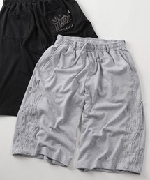 THRASHER（スラッシャー）の「【70】【THRASHER スラッシャー】別注 ミニ裏毛 ファイヤーアップリケ刺繍 スウェット ショートパンツ【セットアップ可能】（その他パンツ）」