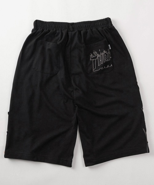 THRASHER(スラッシャー)の「【70】【THRASHER/スラッシャー】別注 ミニ裏毛 ファイヤーアップリケ刺繍 スウェット ショートパンツ【セットアップ可能】(その他パンツ・メンズ・チャコールグレー/アッシュグレー/ブラック・M/L/XL)」の9枚目の写真