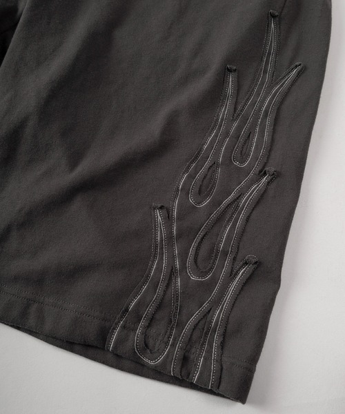 THRASHER(スラッシャー)の「【70】【THRASHER/スラッシャー】別注 ミニ裏毛 ファイヤーアップリケ刺繍 スウェット ショートパンツ【セットアップ可能】(その他パンツ・メンズ・チャコールグレー/アッシュグレー/ブラック・M/L/XL)」の15枚目の写真